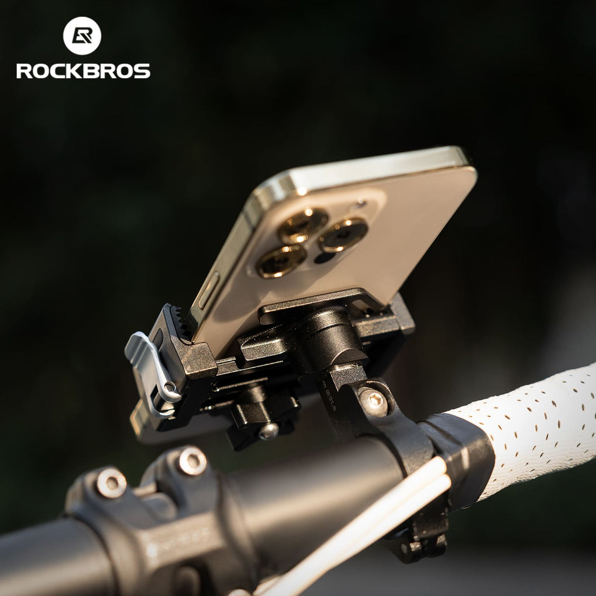 ROCKBROS Lightweight Quick-Release Phone Mount | Bike Handlebars