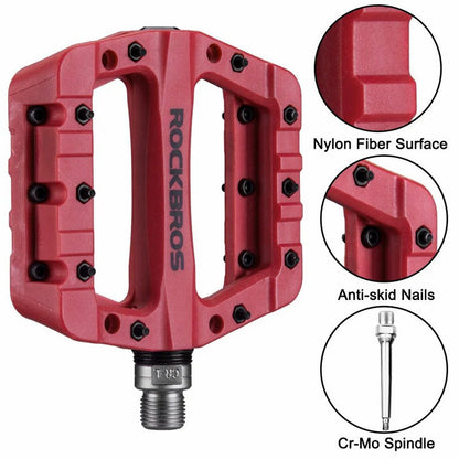 ROCKBROS 12C Nylon Pedals | 9/16" Bike Cranks