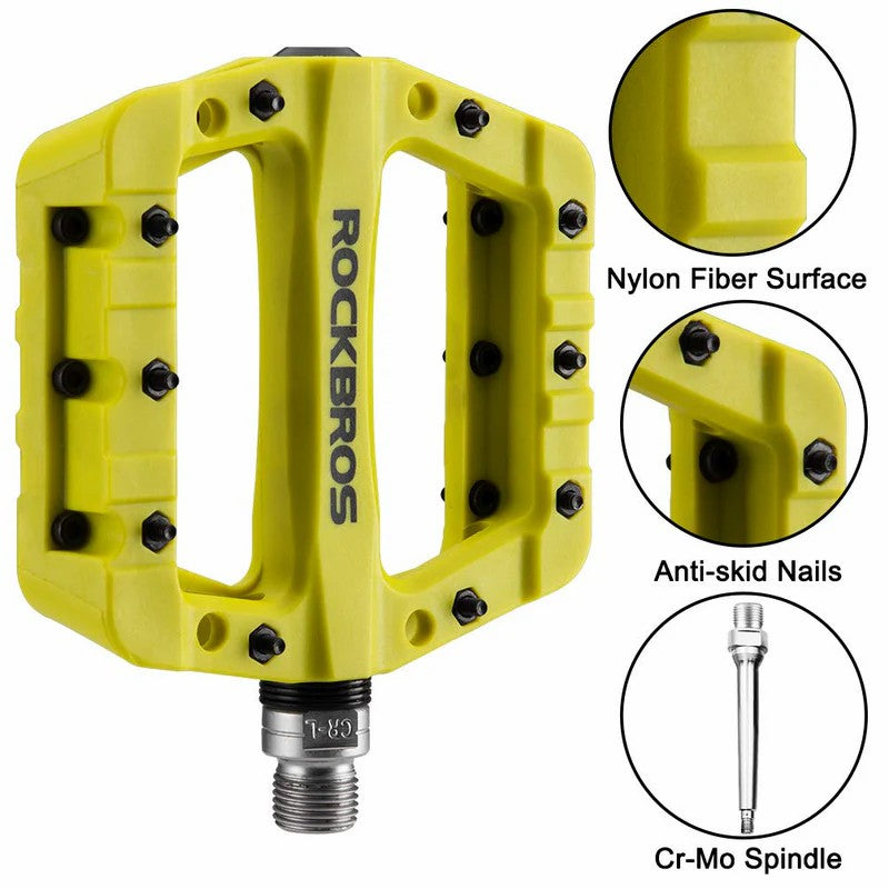 ROCKBROS 12C Nylon Pedals | 9/16" Bike Cranks