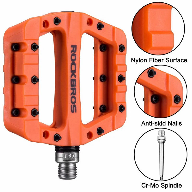ROCKBROS 12C Nylon Pedals | 9/16" Bike Cranks
