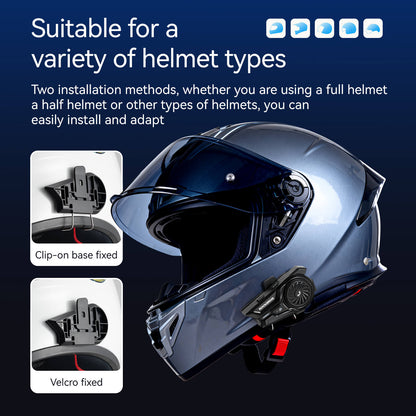 ROCKBROS Bluetooth 6.0 R1 Helmet Intercom | E-Moto and Bike Riders