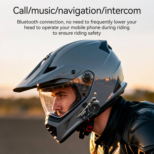 ROCKBROS Bluetooth 6.0 R1 Helmet Intercom | E-Moto and Bike Riders