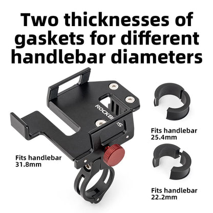 ROCKBROS S-Clamp Phone Mount | E-moto E-Bike Handlebars