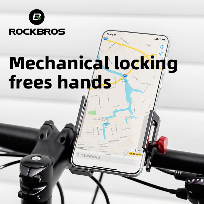 ROCKBROS S-Clamp Phone Mount | E-moto E-Bike Handlebars