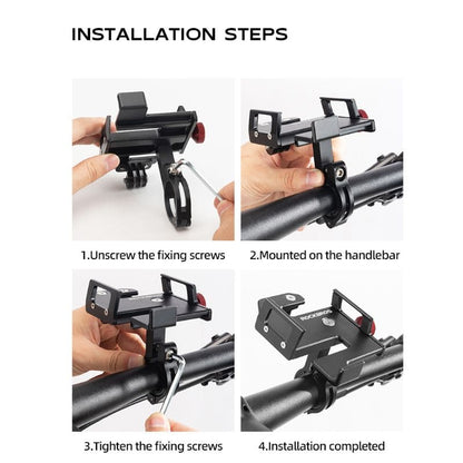 ROCKBROS S-Clamp Phone Mount | E-moto E-Bike Handlebars