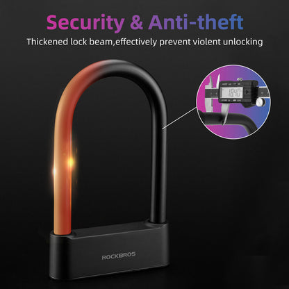 ROCKBROS Smart NFC U-Lock | Keyless eMoto eBicycle Security