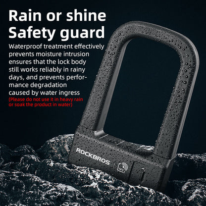 ROCKBROS Smart NFC U-Lock | Keyless eBicycle, emoto Security