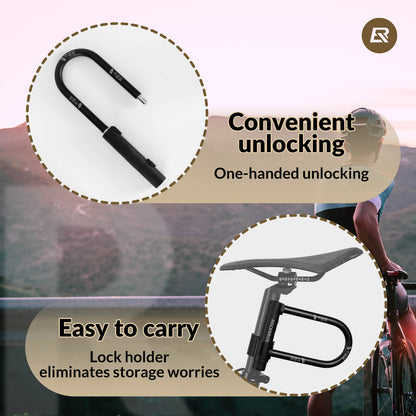 Carbon Steel U-Lock | Bicycle and Everyday Security