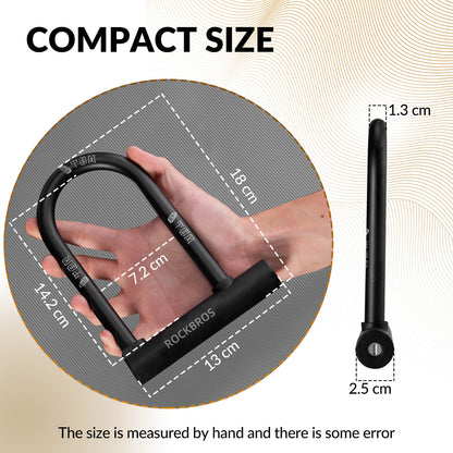 Carbon Steel U-Lock | Bicycle and Everyday Security