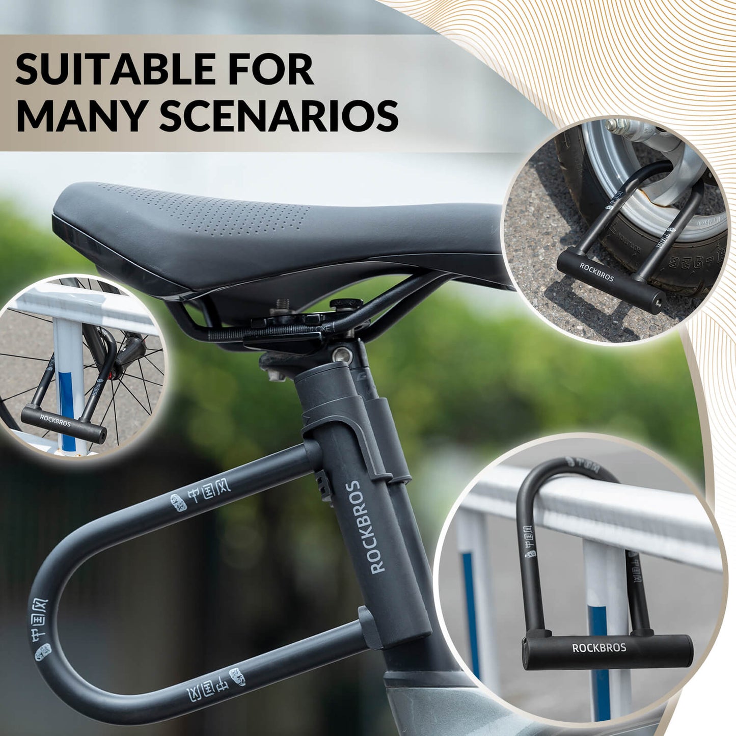Carbon Steel U-Lock | Bicycle and Everyday Security