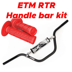 Megalith Handlebars & SCOTT Full Waffle Grips Combo | Control Upgrade Kit | For ETM RTR