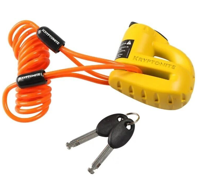 Kryptonite 5-S Disc Lock W/Reminder Yellow Cable