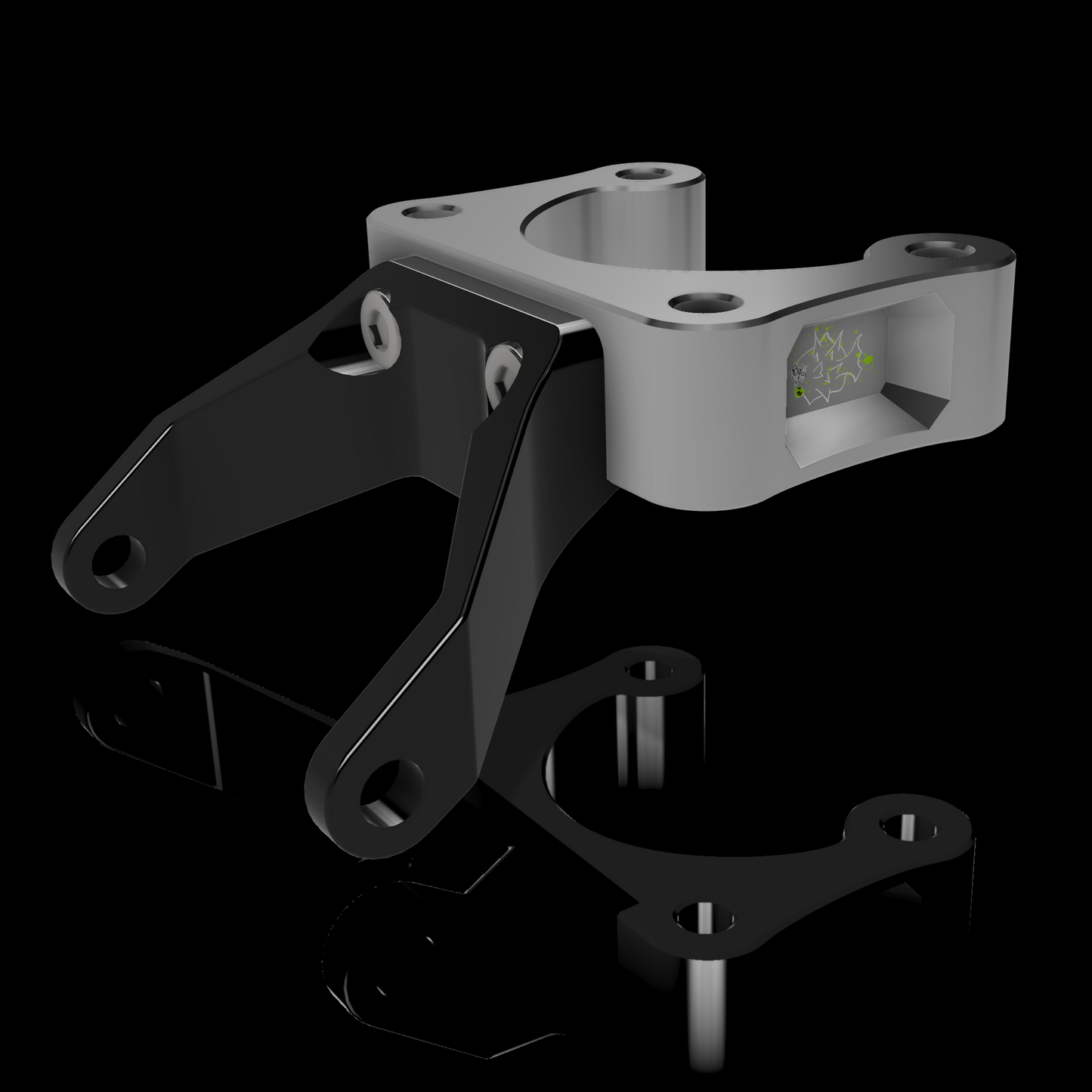 S2 Headlight Mount | Prickly Direct Mount Risers | By Prickly Motorsports