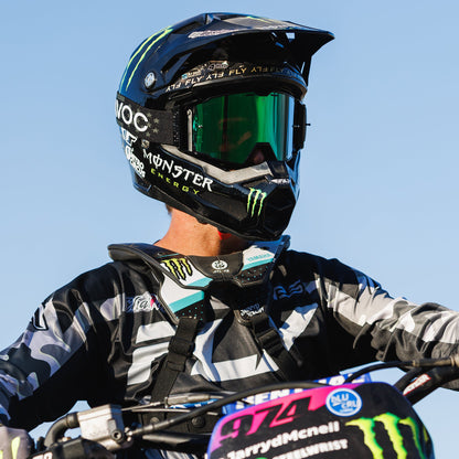 States Helios Goggles | Havoc Black and Green | Off-Road and Motocross Riders