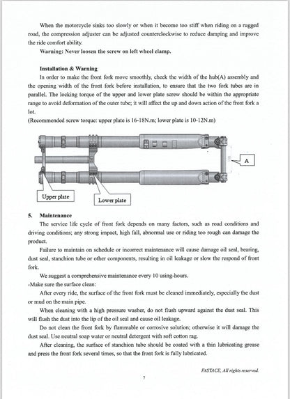 Altis Sigma Titanium Front Fork Bolt Kit