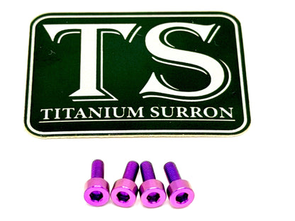 Titanium Headlight Bezel Bolts 4 | Baja Designs S2 & Squadron