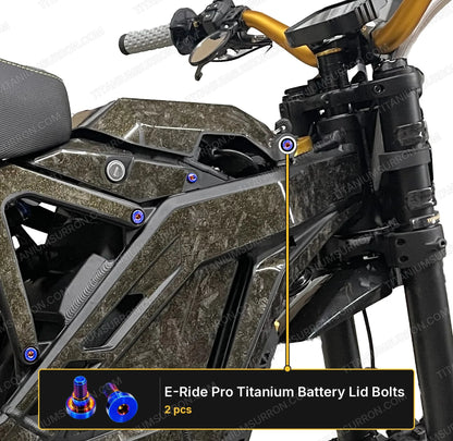 E-Ride Pro SS and S- Titanium Battery Lid Bolts (Two Pcs)