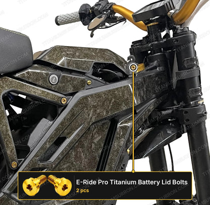 E-Ride Pro SS and S- Titanium Battery Lid Bolts (Two Pcs)