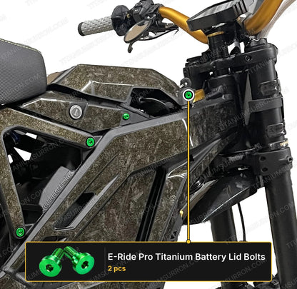 E-Ride Pro SS and S- Titanium Battery Lid Bolts (Two Pcs)