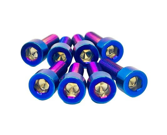Custom Titanium Direct Mount Stem Bolt Kit for Surron, Eride pro, Talaria, Segway style bikes