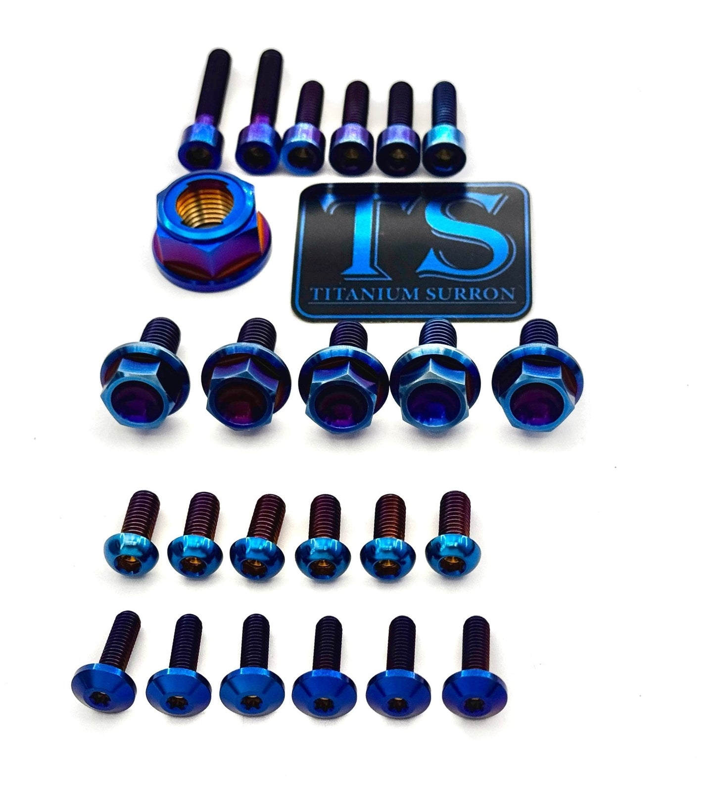 Front and Rear Wheel Titanium Bolt Kit for E-Ride Pro,Surron, Talaria, Segway, 79 Bike, and more