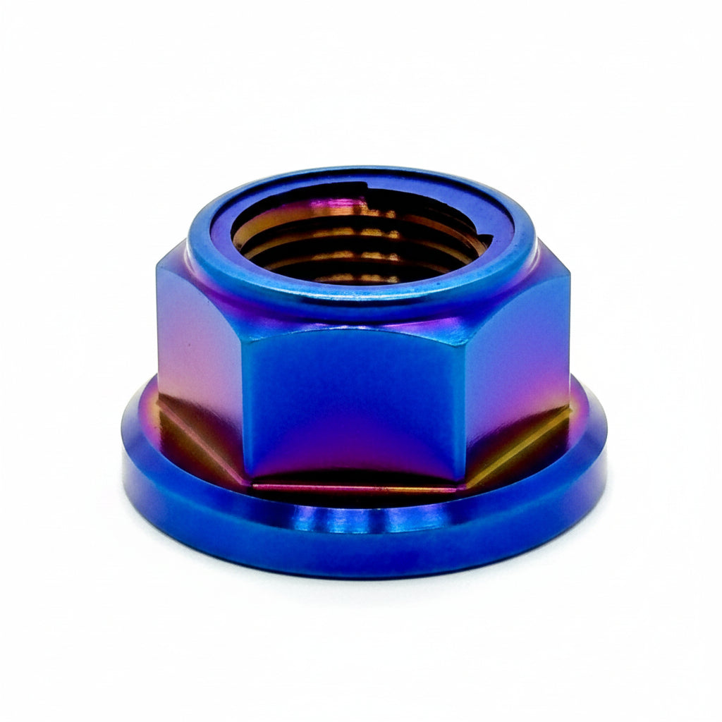 Titanium Rear Axle Nut - E-Moto - M12 / M14 Metal Locking Nut
