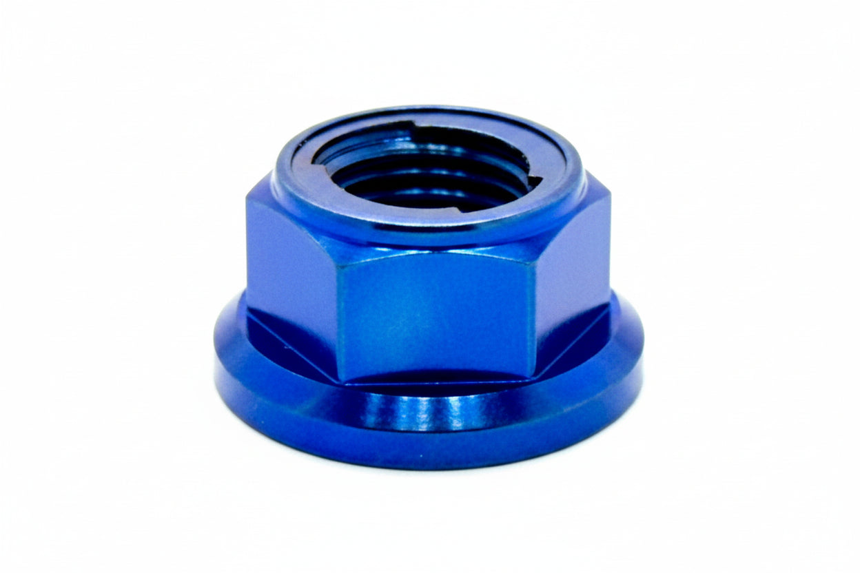 Titanium Rear Axle Nut - E-Moto - M12 / M14 Metal Locking Nut