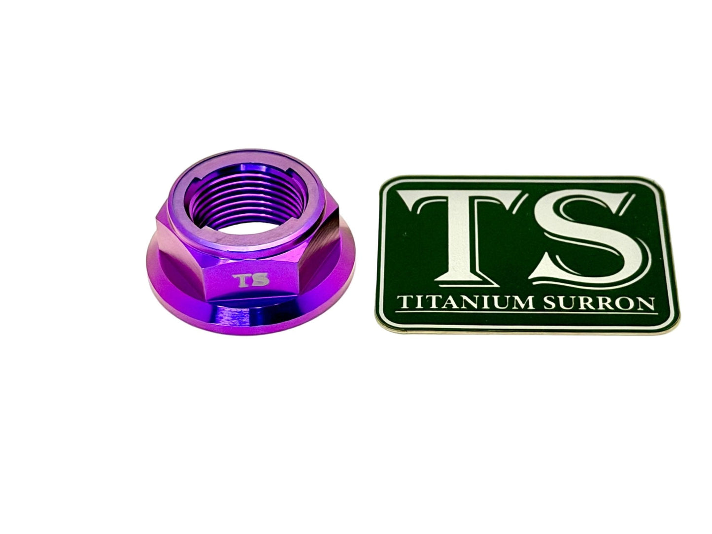 Titanium Rear Axle Nut - E-Moto - M12 / M14 Metal Locking Nut