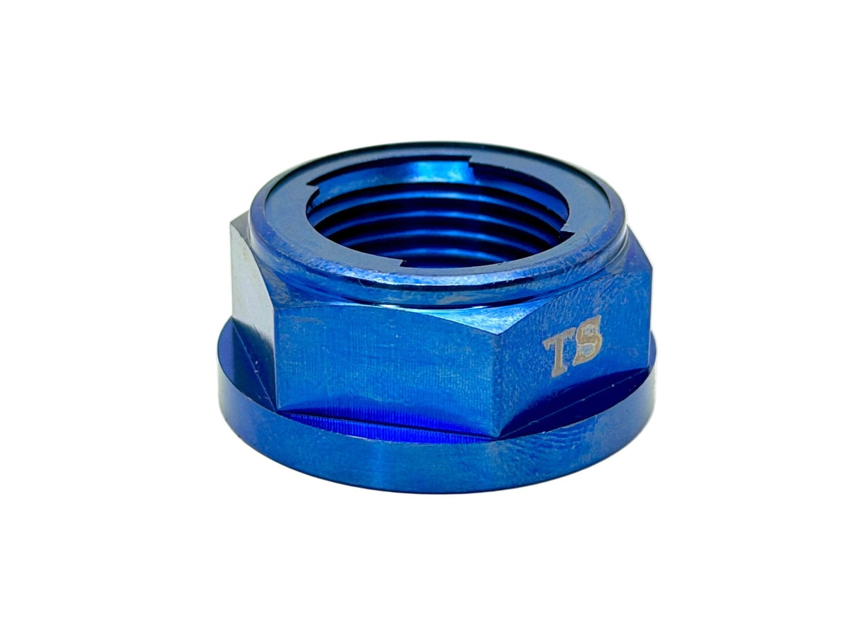 Titanium Rear Axle Nut - E-Moto - M12 / M14 Metal Locking Nut
