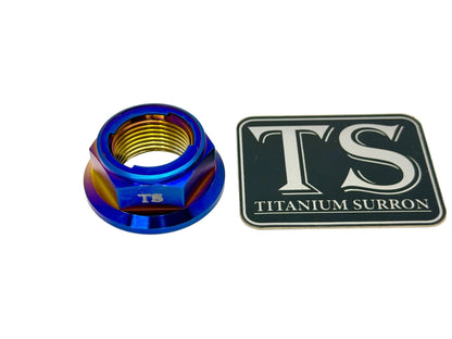 Titanium Rear Axle Nut - E-Moto - M12 / M14 Metal Locking Nut