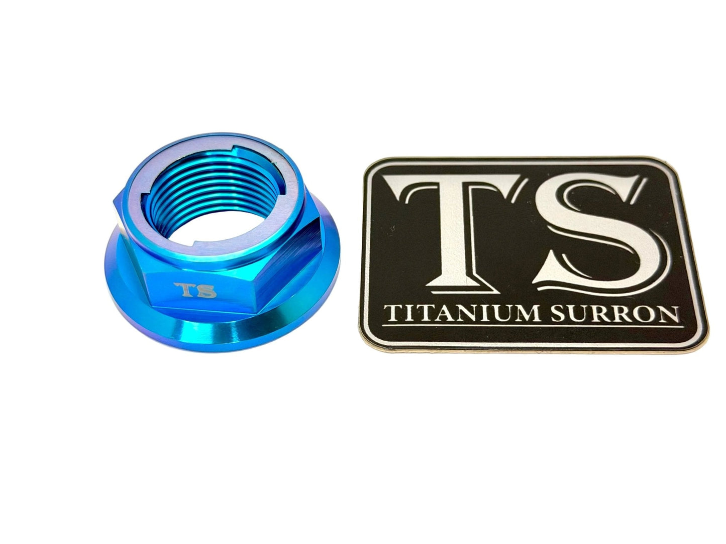 Titanium Rear Axle Nut - E-Moto - M12 / M14 Metal Locking Nut
