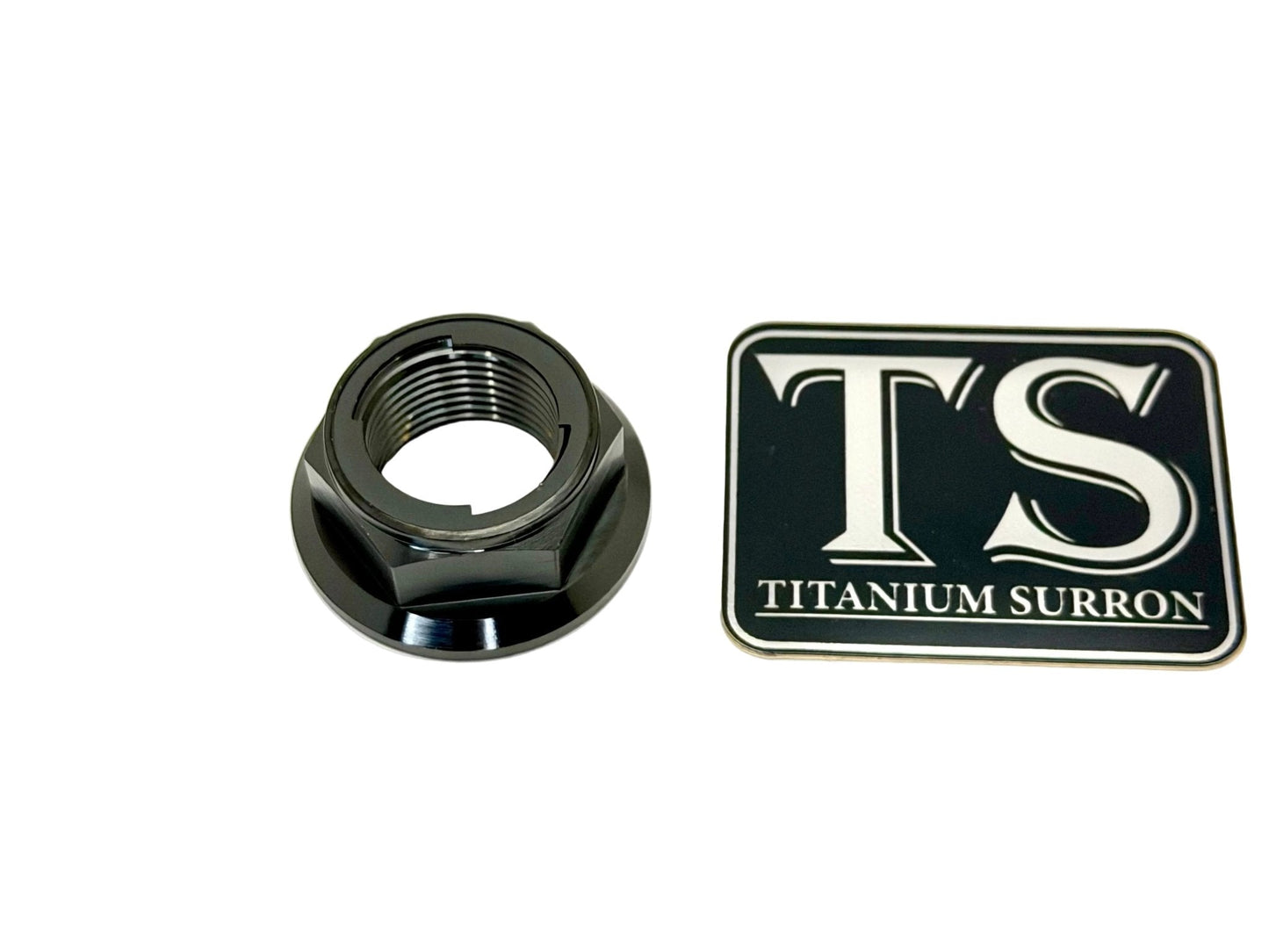 Titanium Rear Axle Nut - E-Moto - M12 / M14 Metal Locking Nut