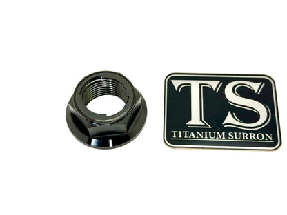 Titanium Rear Axle Nut - E-Moto - M12 / M14 Metal Locking Nut