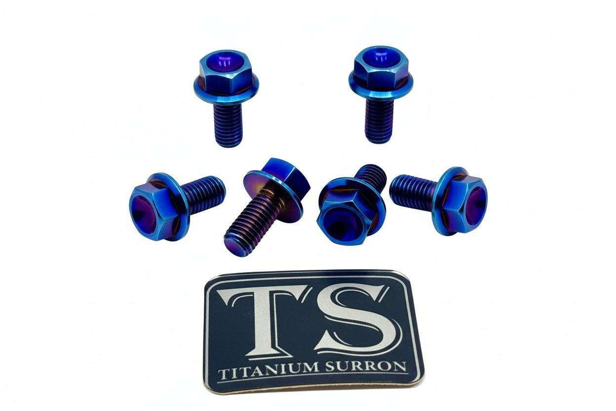 Titanium Sprocket Bolts - Surron, Talaria, Eride Pro, 79 Bike, Rerode