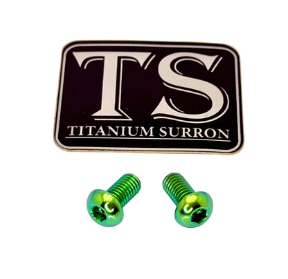 Titanium Motor Shaft Cover Bolts (Set of Two) Surron, Talaria, Segway, 79 Bike