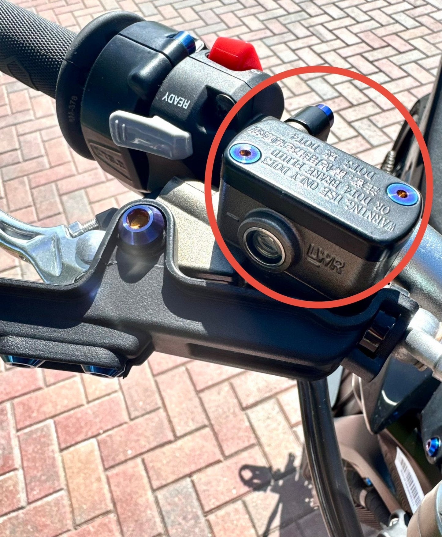 Titanium Brake Reservoir Bolts | Surron Ultra Bee