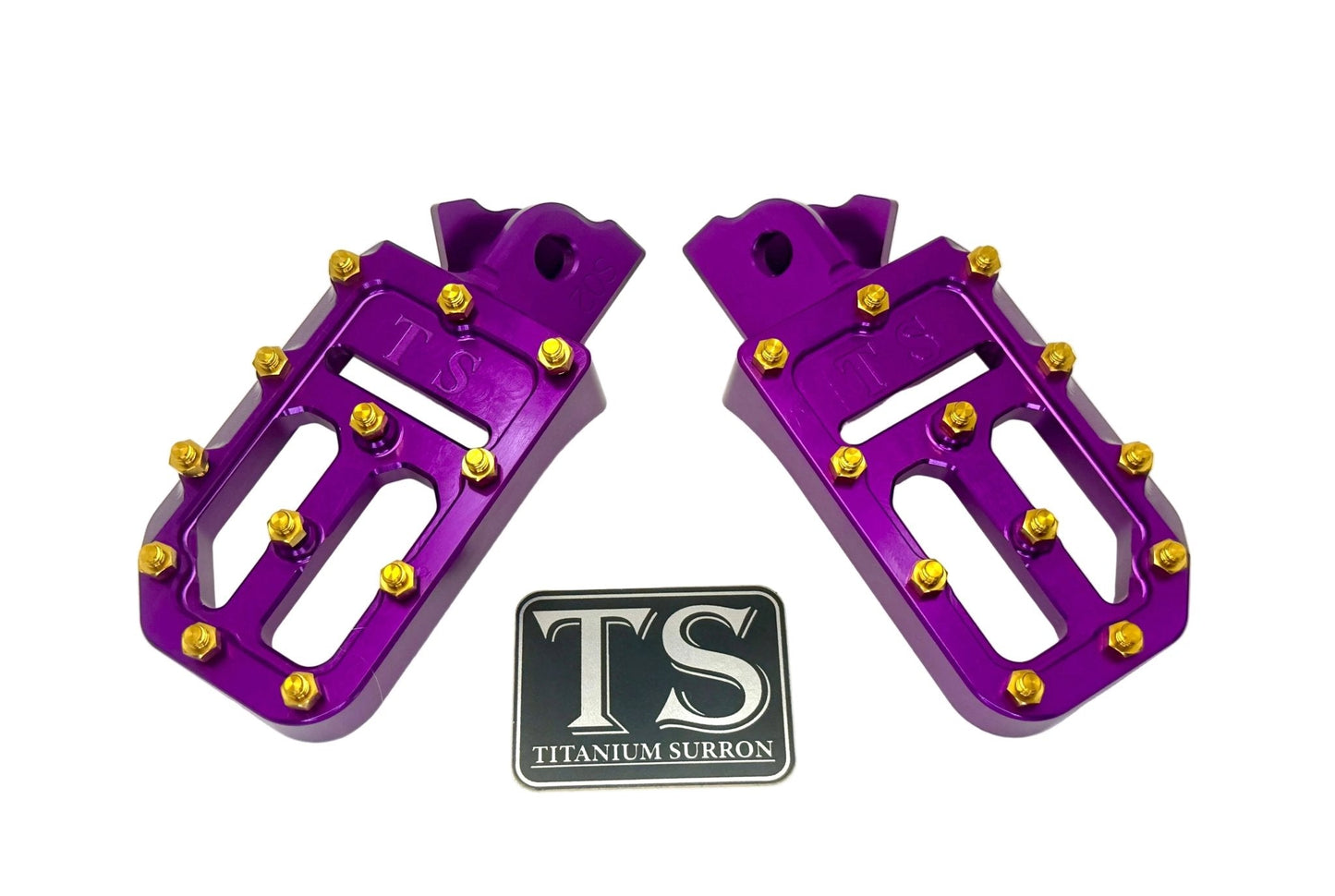 Titanium Surron Custom Foot Pegs | Surron-Style Light E-Moto