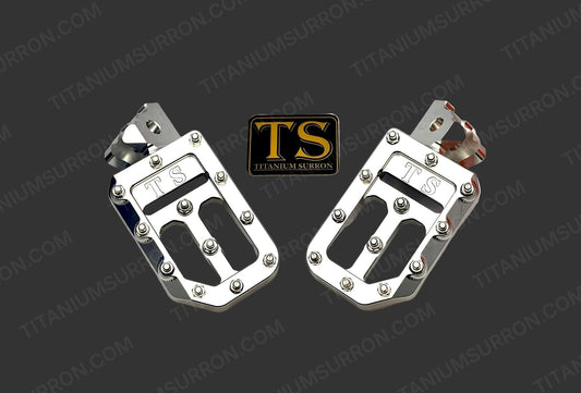 Titanium Surron Custom Foot Pegs | Surron-Style Light E-Moto
