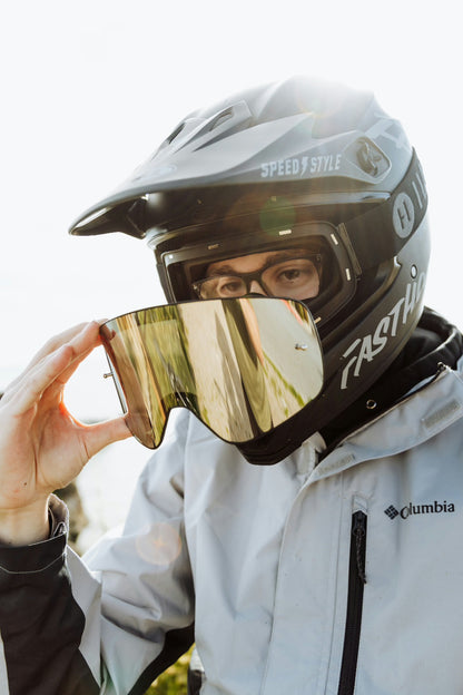 Obsidian Infinity Goggles | Havoc Black and Gold | Off-Road and Motocross Riders